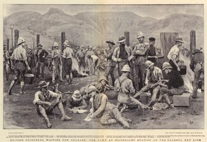 British Prisoners Waiting for Release, the Camp at Noigedacht Station on the Delagoa Bay Line